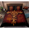 Easter Cross 3-Piece Duvet Cover Set Hotel Bedding Sets Comforter Cover with Soft Lightweight Microfiber,  Include 1 Duvet Cover,  2 Pillowcases for Double/Queen/King(1 Pillowcase for Twin/Single) miniinthebox