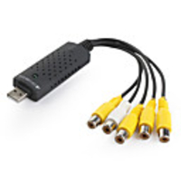 EasyCAP 4 Channels USB2.0 DVR CCTV Video Audio Capture Recorder Adapter