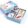 Educational Flash Card Montessori Teaching Tool Jigsaw Puzzle Educational Toy Paternity Game Puzzle Cognitive Card 52 pcs compatible Card Paper Legoing Education Toy Gift / Kid