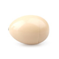Egg Shape Metal Oil Lighter - Yellow