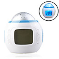 Egg-shaped Music and Starry Sky Calendar Clock