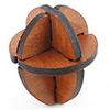Egg Style Wooden IQ Magic Cube Puzzle
