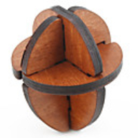 Egg Style Wooden IQ Magic Cube Puzzle