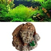Egyptian Pharaoh Ancient Sphinx Ruins Aquarium Ornament Fish Tank Decoration