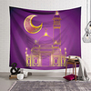 Eid Mubarak Islamic Muslim Ramadan Wall Tapestry Art Decor Blanket Curtain Hanging Home Bedroom Living Room Decoration Polyester