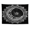 Eid Mubarak Islamic Muslim Ramadan Wall Tapestry Art Decor Blanket Curtain Hanging Home Bedroom Living Room Decoration Polyester White Moon Stars miniinthebox