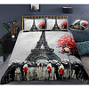 Eiffel Tower 3-Piece Duvet Cover Set Hotel Bedding Sets Comforter Cover with Soft Lightweight Microfiber,  Include 1 Duvet Cover,  2 Pillowcases for Double/Queen/King(1 Pillowcase for Twin/Single) miniinthebox