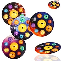 Eight Planet Pop It Push Bubble Fidget Toys Adult Stress Relief Squeeze Toy Antistress Popit Soft Squishy Kids Toys Gifts miniinthebox