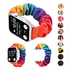Elastic Fabric Band for Apple Watch 5 Women Woven Canvas Cloth Strap Scrunchies Bracelet Accessories for iwatch series 5 4 3 2 1