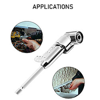 Electric Drill With Tools Accessories 105Degree Angle Screwdriver Set Right Angle Driver 1/4 Hex Screwdriver Holder Adapter Power Drill Driver Tool Extends