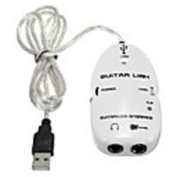 Electric Guitar Cable Audio USB Link Interface Adapter for MAC/PC Music Recording Accessories for Guitar Players