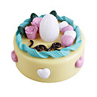 Electronic Blow Sensitive LED Candle and Cake (3 AG13 included)