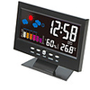 Electronic Digital LCD Desk Clock Temperature Humidity Monitor Clock Thermometer Hygrometer Weather Forecast Table Clock