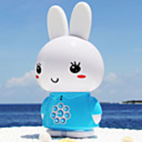 Electronic Pets Interactive Educational Toy Smart Music Light with Bilingual Story Song Rabbit Funny Bunny ABS Cute Kid