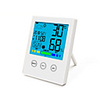 Electronic Touch Screen Digital Display Temperature and Humidity Meter Factory Direct CH-909 Home Indoor Time Alarm Clock Thermometer and Hygrometer