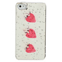 Electroplated Raindrop Grape Design Back Case for iPhone 4 / 4S