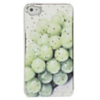 Electroplated Raindrop Green Grape Design Back Case for iPhone 4 / 4S