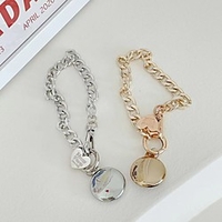 electroplating airtag anti-lost device protective sleeve apple positioning tracker protection soft shell love metal chain applicable miniinthebox