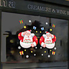 Electrostatic Glass Window Decorations Santa Gifts Holiday Window Background Decoration Removable Wall Stickers