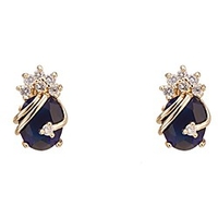 elegant 18k gold plated cubic zirconia multicolor stud earrings for women