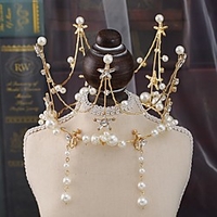 Elegant Bridal Imitation Pearl / Rhinestone Headdress with Imitation Pearl 1 set Wedding / Special Occasion Headpiece miniinthebox