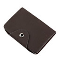 Elegant Leather Business Card Case (Brown)