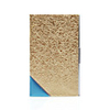 Elegant Metal Business Card Case with Leather Purface-golden
