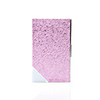 Elegant Metal Business Card Case with Leather Purface-Rose Red
