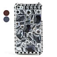 Elegant Protective PVC Case with Crystals Cover for iPhone 4,  4S