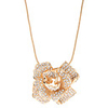 Elegant Rhinestone Rose Alloy Necklace