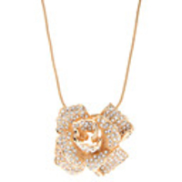 Elegant Rhinestone Rose Alloy Necklace
