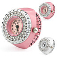 Elegant Round Case Ring Watch