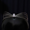 Elegant Wedding Cubic Zirconia / Alloy Headpiece with Rhinestone 1 Piece Wedding / Special Occasion Headpiece