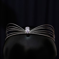 Elegant Wedding Cubic Zirconia / Alloy Headpiece with Rhinestone 1 Piece Wedding / Special Occasion Headpiece