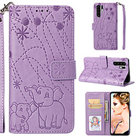 Elephant embossed pattern Huawei P30 Pro P20 / Pro / Plus / Lite Huawei Mate20 Pro Lite All-inclusive protective shell card wallet wallet PU leather