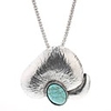Elephant Eye Shape Green Turquoise Necklace