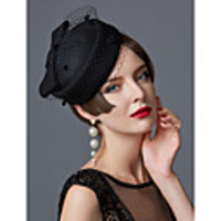 Elizabeth Audrey Hepburn Ladies Retro Vintage Veil Felt Hats Fascinator Hat Women