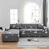 Elk Print 1-Piece Sofa Cover Couch Cover Furniture Protector Soft Stretch Sofa Slipcover Spandex Jacquard Fabric Super Fit for 1~4 Cushion Couch and L Shape Sofa, Easy to Install