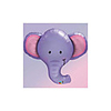 ellie the elephant microfoil balloon,  39-inches (1-unit)