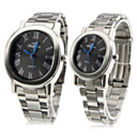 Ellipse Pair of Alloy Analog Quartz Couple