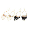 Elliptic Bead Curtain Earrings