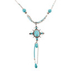 Elliptic Marble Alloy Necklace