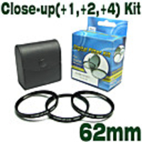 Emolux 62mm (+1, +2, +4) Kit CLOSE-UP Filter