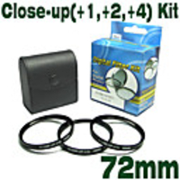 Emolux 72mm (+1, +2, +4) Kit CLOSE-UP Filter