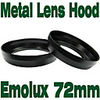 Emolux 72mm Wide Angle Metal Lens Hood