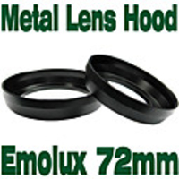 Emolux 72mm Wide Angle Metal Lens Hood