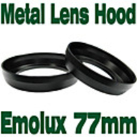Emolux 77mm Wide Angle Metal Lens Hood