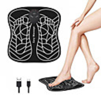 EMS Foot Massager Wireless ABS Muscle Stimulator Physiotherapy USB Rechargeable Revitalizing Pedicure