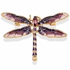 enamel dragonfly brooch insect animal dragonfly pins for women purple