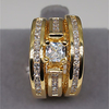 Engagement Ring Diamond Layered Gold Silver Copper Rhinestone Crown Ladies Stylish Luxury 1 set 6 7 8 9 10 / Couple